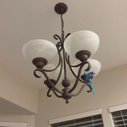 Modern Chandelier- Matte bronze  