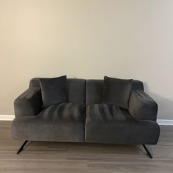 Gray Love Seat And Sofa 