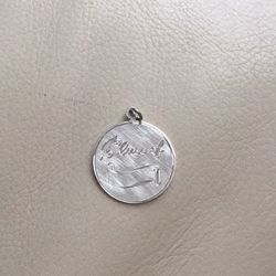 Sterling silver disk charm/pendant "Class of". Can be engraved with your choice of year.