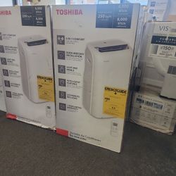 New Toshiba 6000btu Portable AC