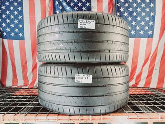 ✔️ Set of 2 Used tires 325/35ZR22 MICHELIN PILOT SPORT 4S MAX PERF SUMMER 325/35R22 HIGH PERFORMANCE LUXURY SUV 325 35 22