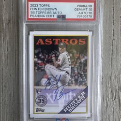 2023 Topps Series 2 - '88 Topps Baseball Autographs #88BA-HB Hunter Brown Astros