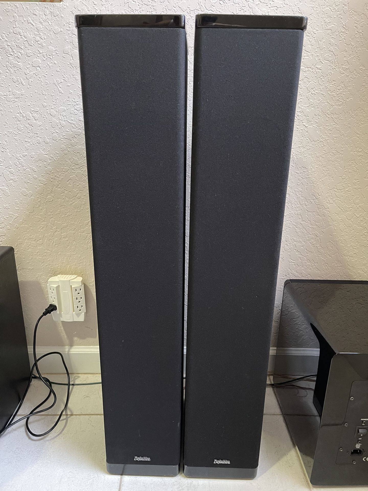 Definitive Technology BP8 Bipolar Floor Speakers 200 Watts/ch