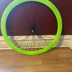 Green Front Fixie/Freewheel Rim 
