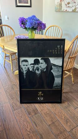 Framed U2 The Joshua Tree poster