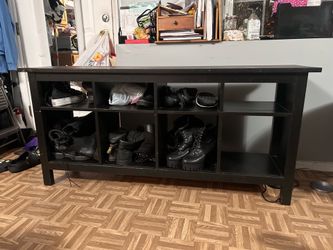 Wooden tv stand/ 8 cube organizer