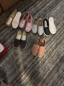 Tom’s Closet Clearance $30 Each Or 2 For $50 Excellent Or New Never Worn Condition Ladies Size 8 And/or Kids Size 6