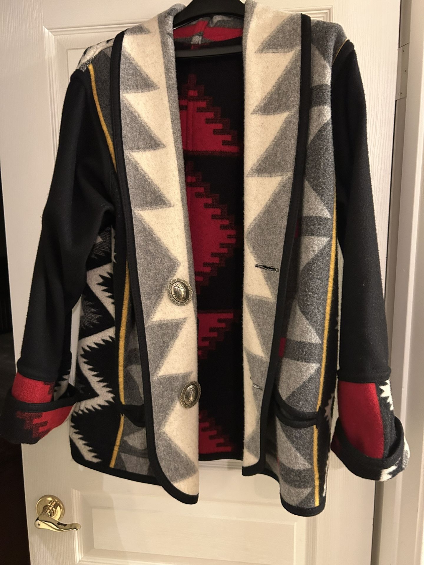 Native American Wool Southwestern Jacket/ Coat for Women