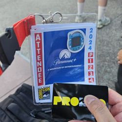 San Diego Comic Con 2024 SATURDAY AND SUNDAY Badge Male Name  SDCC 2 day