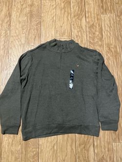 U.S. Polo Assn Mens XL Quarter Zip Sweater Men's XL Olive Long Sleeve