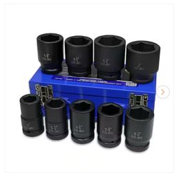 Stark 1 in. Drive Deep Impact Socket Set Cr-Mo 6-Point (1 in. to 2 in.) with Carrying Case (9-Piece)