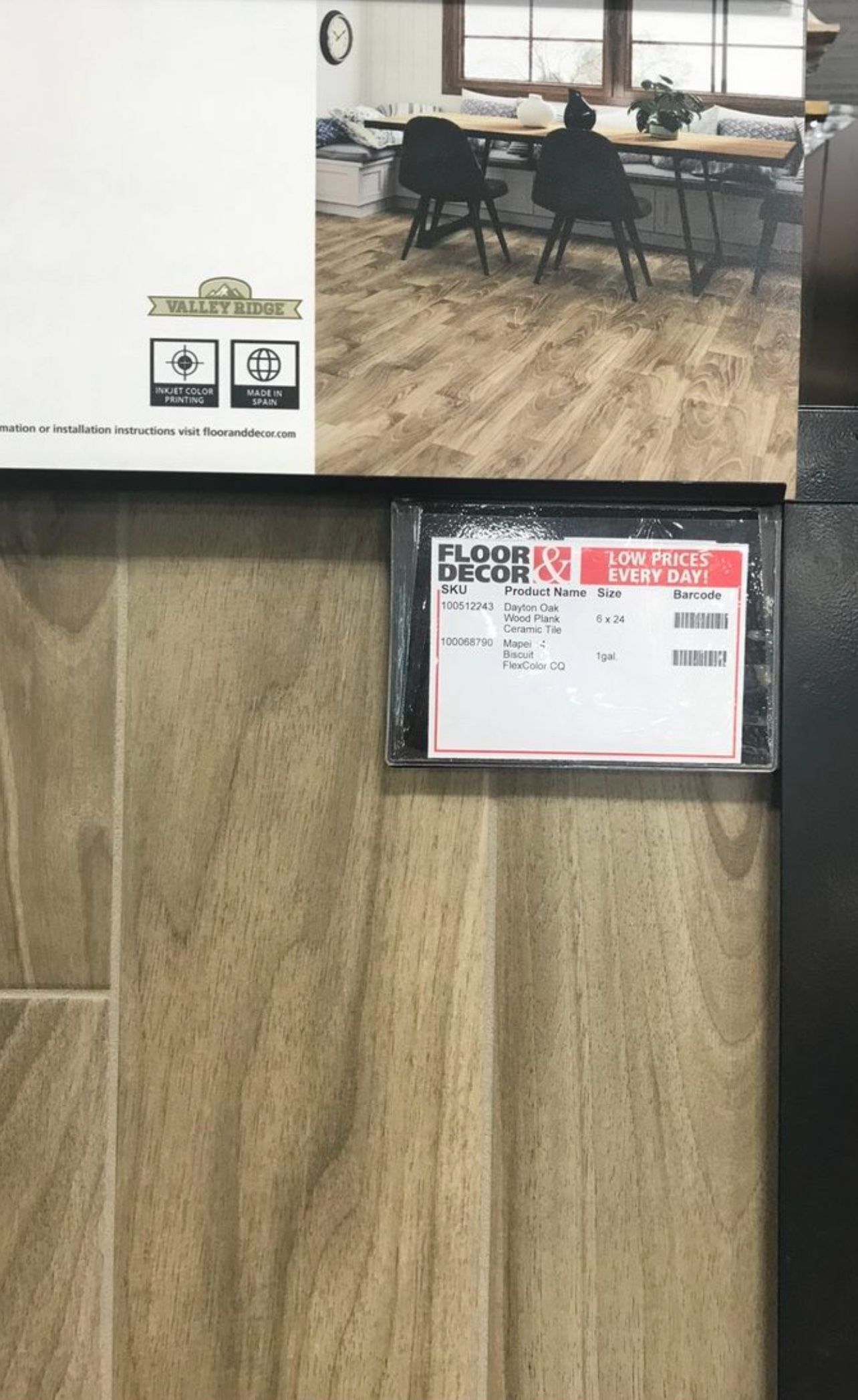 Dayton Oak Wood Plank Ceramic Tile