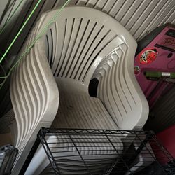 8 Tan Chairs