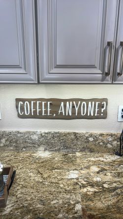 Coffee, Anyone Rustic Sign 