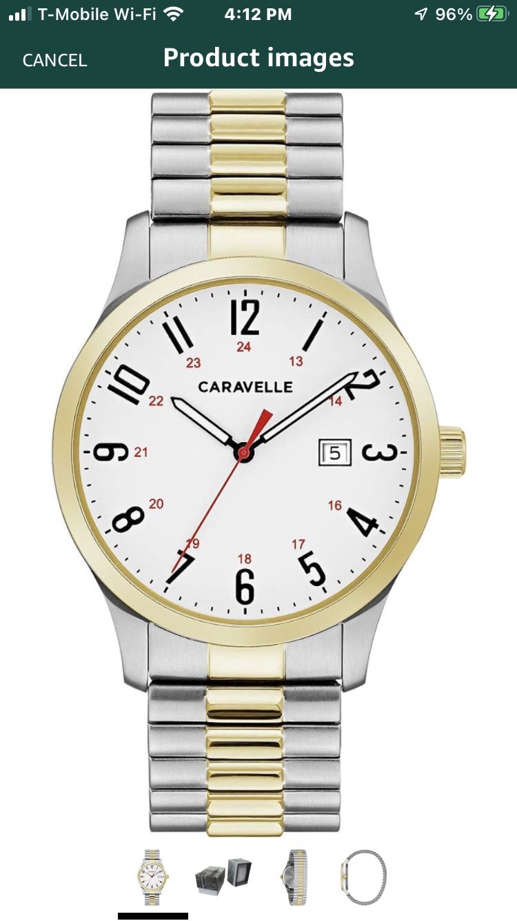 Bulova Caravelle Men's Traditional Hand Date Quartz Expansion