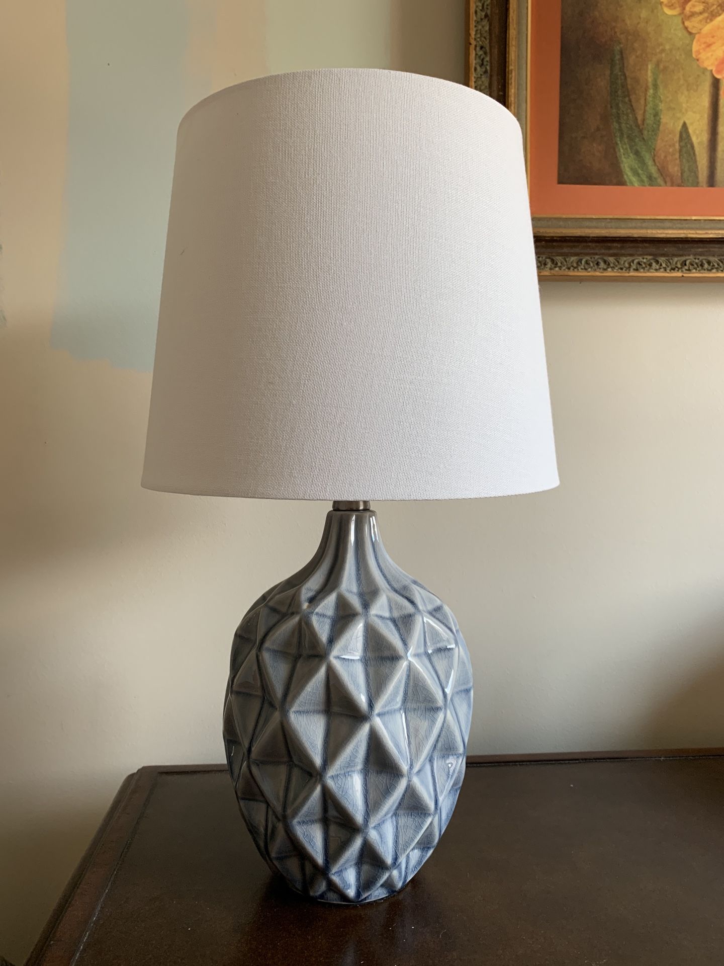 Blue Ceramic Lamp