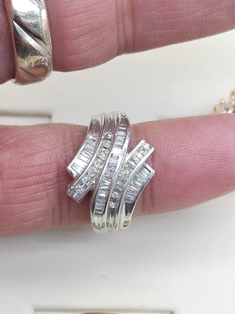 White Gold 0.50 Cttw.  Diamond Ring Size 5