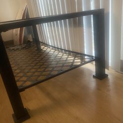 Modern Metal Coffee Table (Glass Top Missing) – Sturdy Base