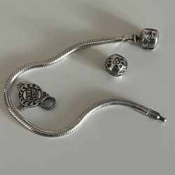 Pandora Bracelet With (2 Charms)