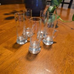 Etched Vintage Crystal  Cordial Glasses