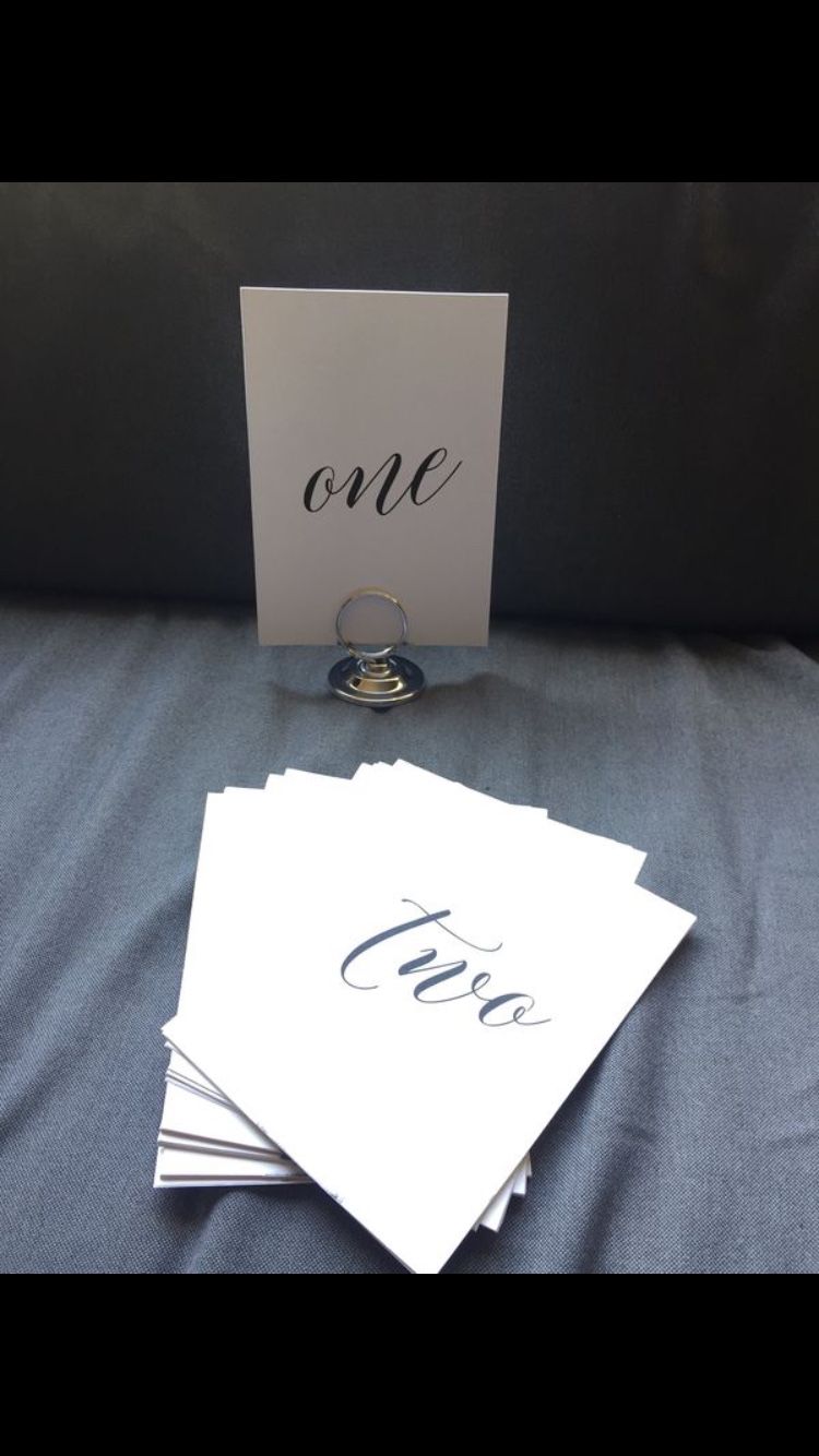 Table Numbers and Stands (1-20)