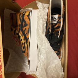 Vans Sk8-Hi Tiger Print Unisex Sneakers Brand New In Box With Tags!)