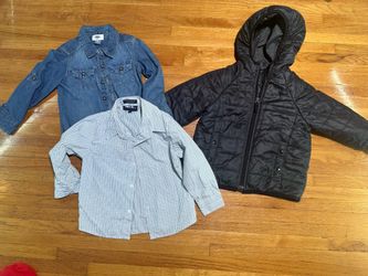 1 Jacket and two long sleeves for child Old Navy Baby Gap, Happy Fella Size 4,4t