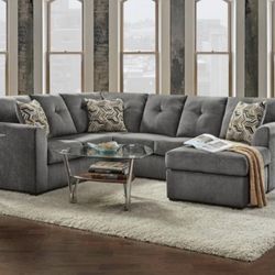 Sectional Sofa + 3pc Tables