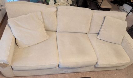 Sofa cream/beige 85"