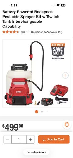 Milwaukee sprayer