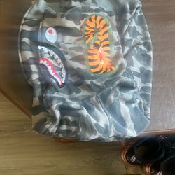 Grey Bape Hoodie 