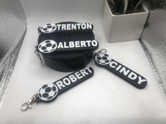 3d Printed Personalized Soccer Keychains / Keyrings / Bag Tags / Name Tag I Sports I Handmade