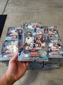 IN HAND 2025 Topps Chrome Football Mega Box - Brand New Sealed NFL