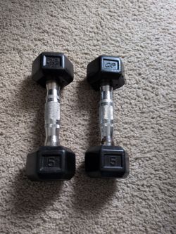 5 lb dumbbell pair