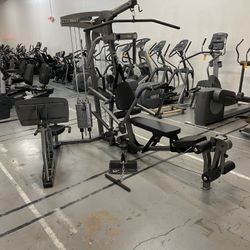Parabody Home Gym Strength System W Flat Incline Bench Lat Pulldown