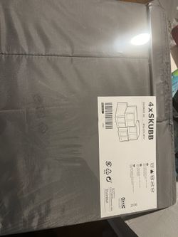 IKEA SKUBB Shoe Box Dark Gray 4 Pack