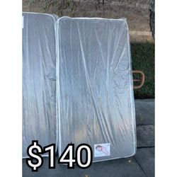 TWIN MATTRESS WITH BOX SPRING 