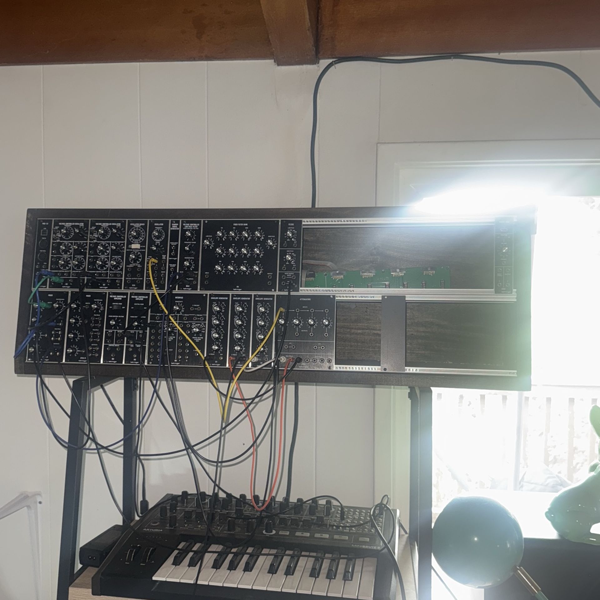 Eurorack modular Synthesizer With Custom Case