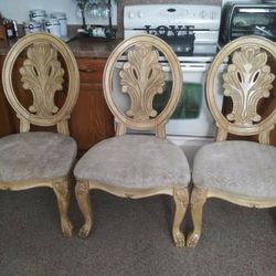 (3) Large Dining/Kitchen Chairs! COASTER FINE FURNITURE! Solid wood! 