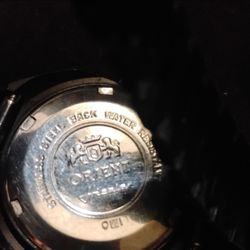 vintage Orient men's watch with date and day