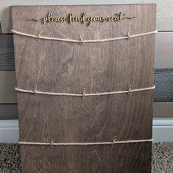Seating Chart Board (Wedding, Party, Etc)