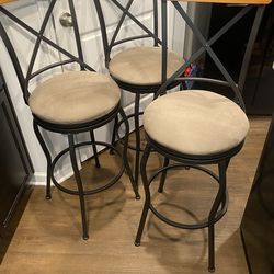 Like New 3 Bar Stools