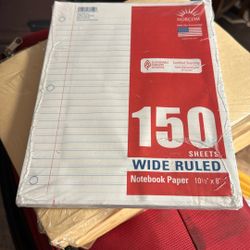 150 Wide Rules Sheets