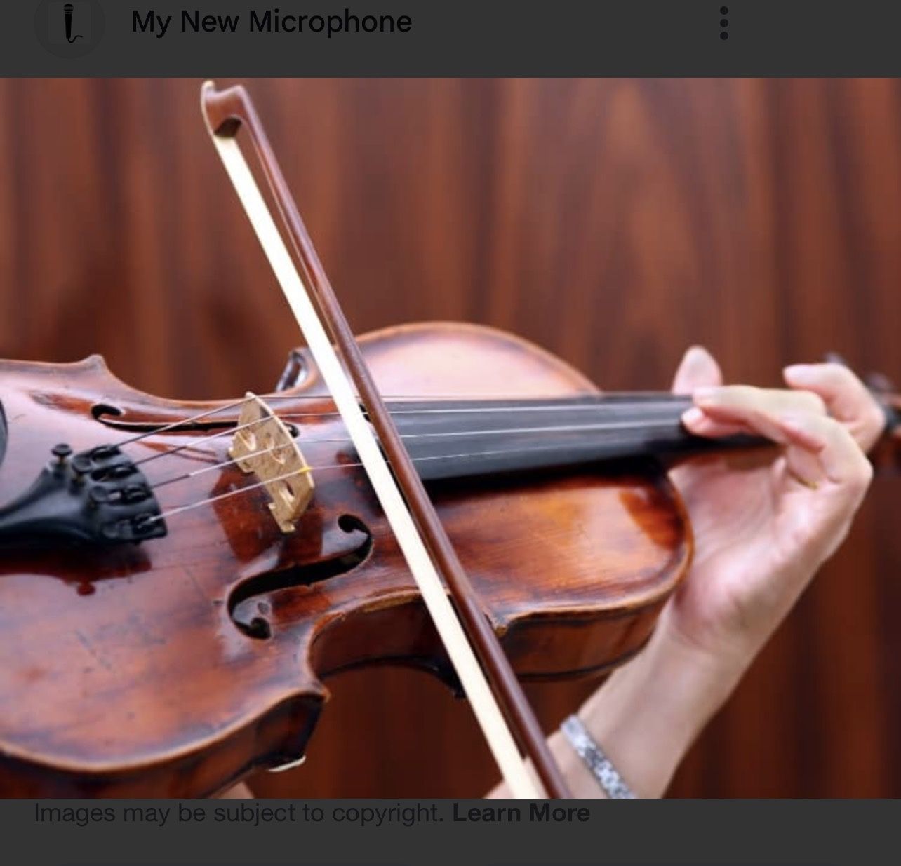 Brown Wood Violin Size 3/4 Like New