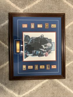 Norman Rockwell "At the Doctor's Office"  "Doctor & The Doll Stamp Framed Art