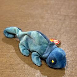 Ty “Rainbow” The Chameleon Rare Ty Beanie Baby 1st Generation  LR $39