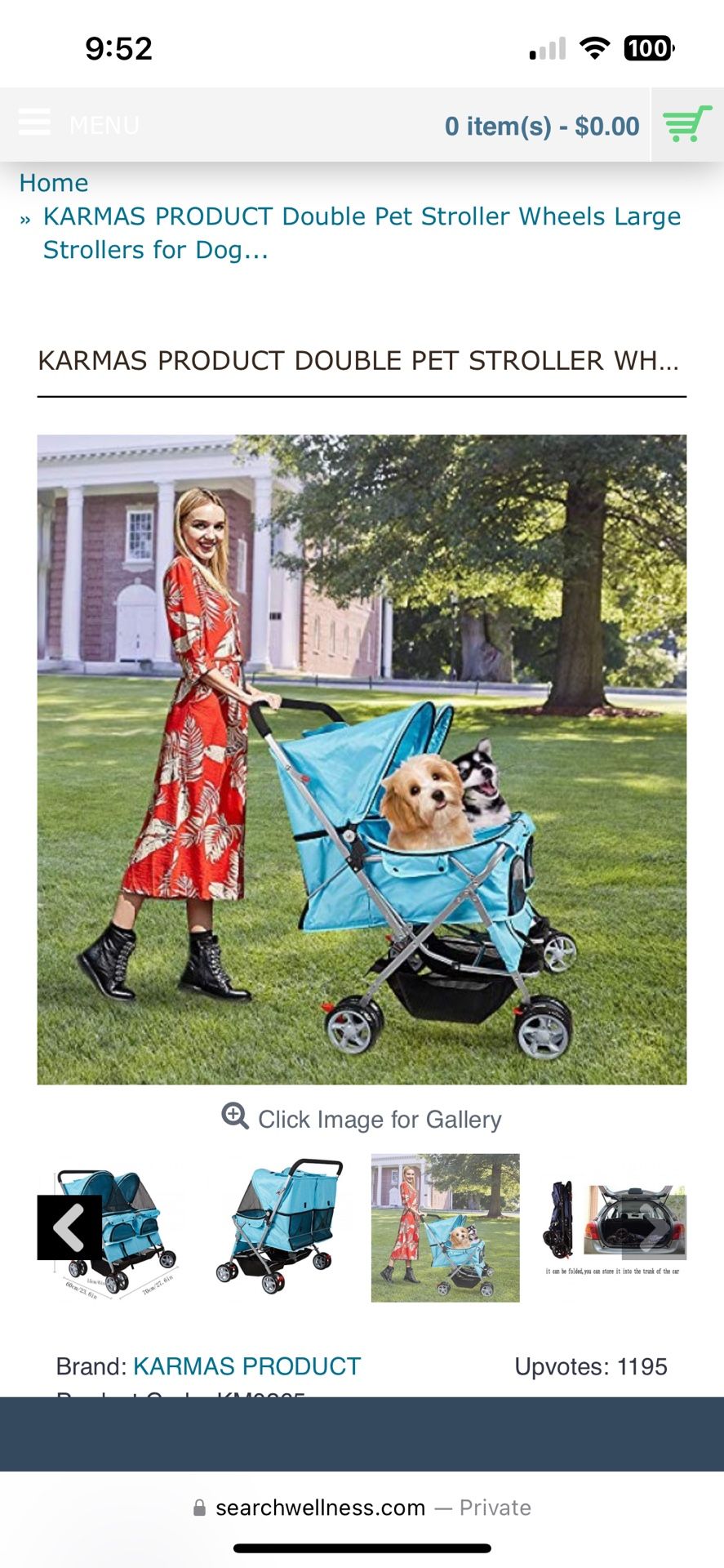 Brand New Pet Double Stroller Worth $190