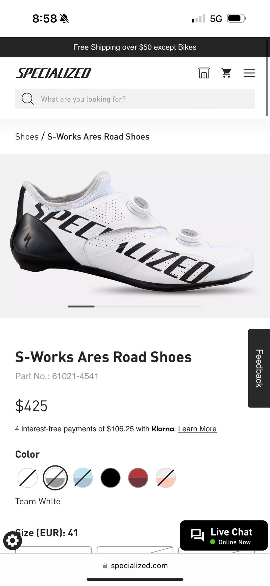 Specialized S Works Ares Shoes
