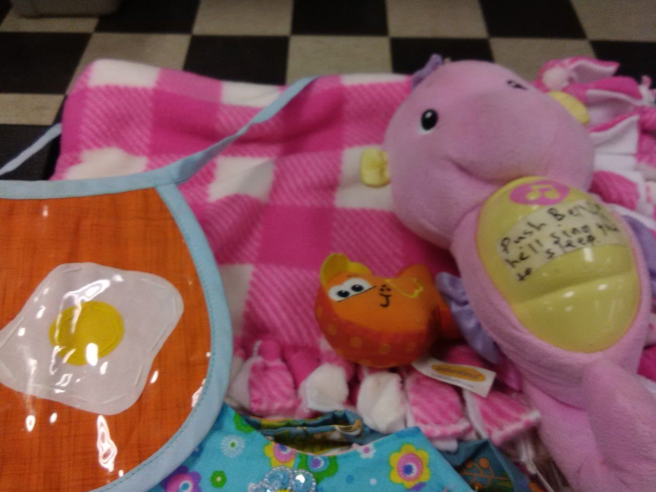 Baby Blanket, Toys,Bib set