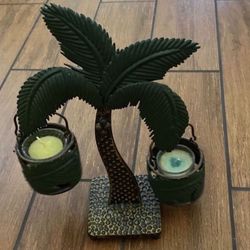 Palm Tree Candle Holder